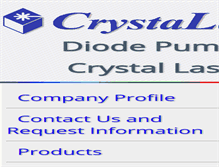 Tablet Screenshot of crystallaser.com